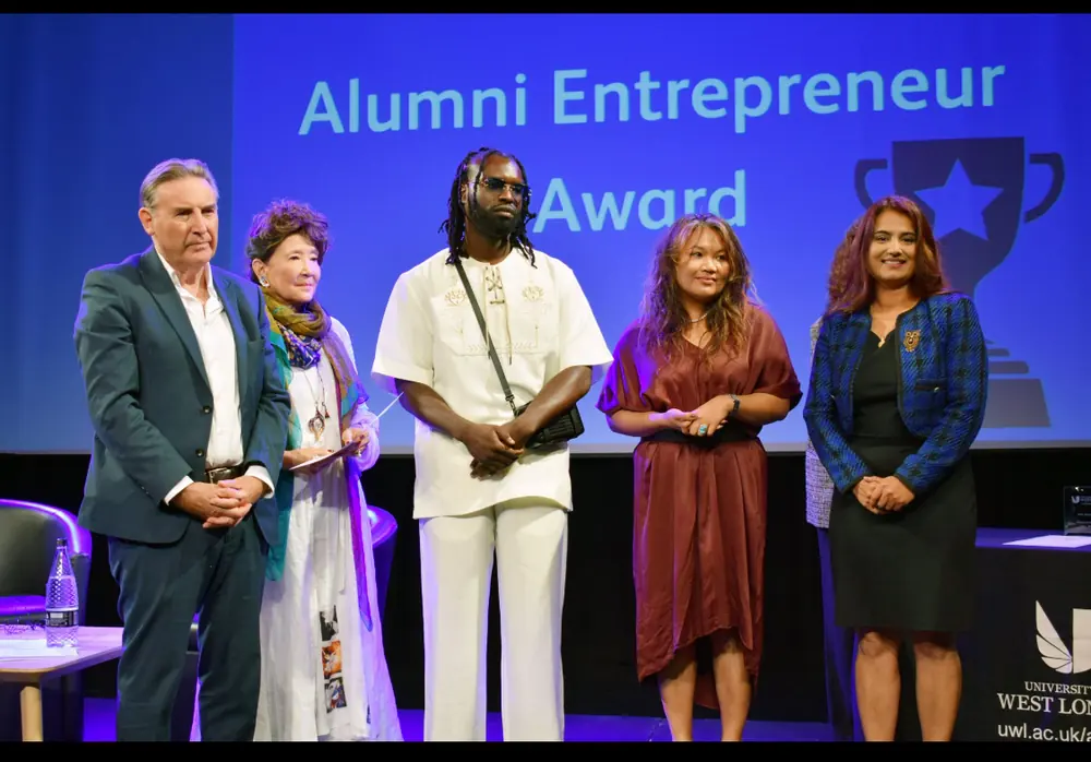 Alumni Entrepreneur Award presentation